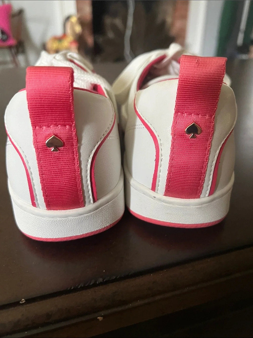 Kate Spade Nikki Sneaker in Optic White/Pink Peppercorn - size 8.5